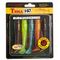 Виброхвосты съедобные LJ Pro Series TIOGA FAT (11,4 см), цв. MIX1, 4 шт.