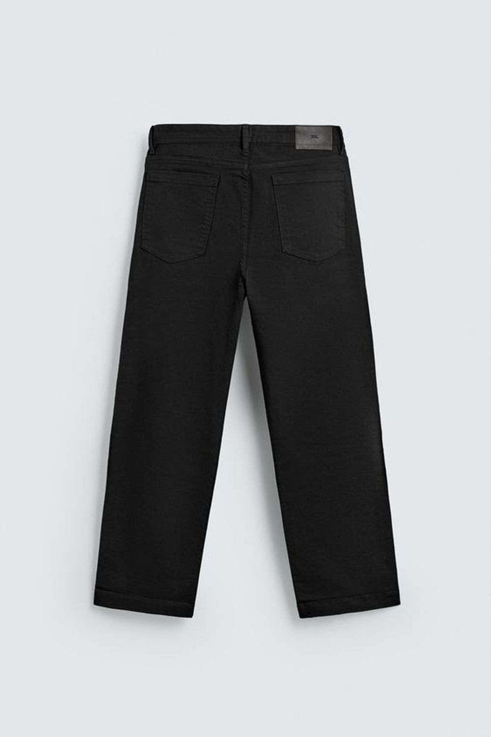 ZARA БРЮКИ STRAIGHT FIT, ЧЕРНЫЙ