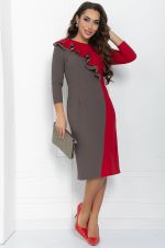 Платье Эванесса (трюфельно-красное) П12746-35М LT Collection