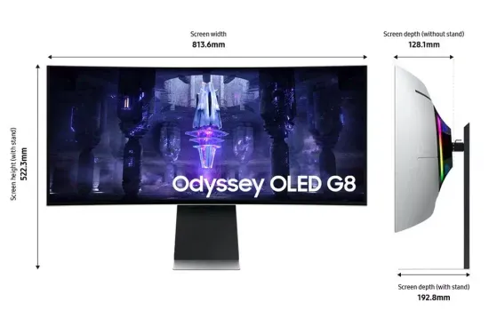 34" Odyssey OLED G8 монитор LS34BG85