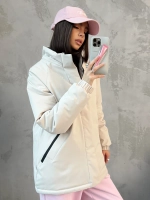 Куртка весенняя удлиненная с капюшоном