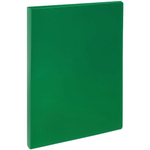 Папка А4 на 2х кольцах 25мм, 500мкм, пластик, зеленая (Стамм)