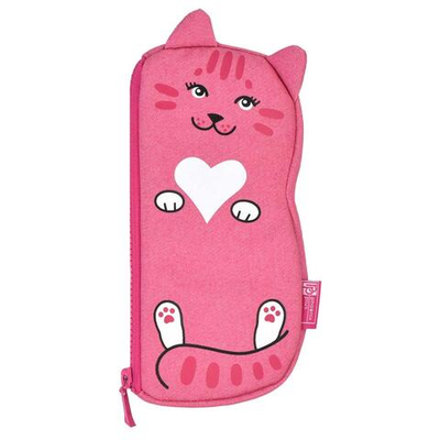 Пенал 1 отд. 21*10*1,5см молния "Кошка" (Феникс+)