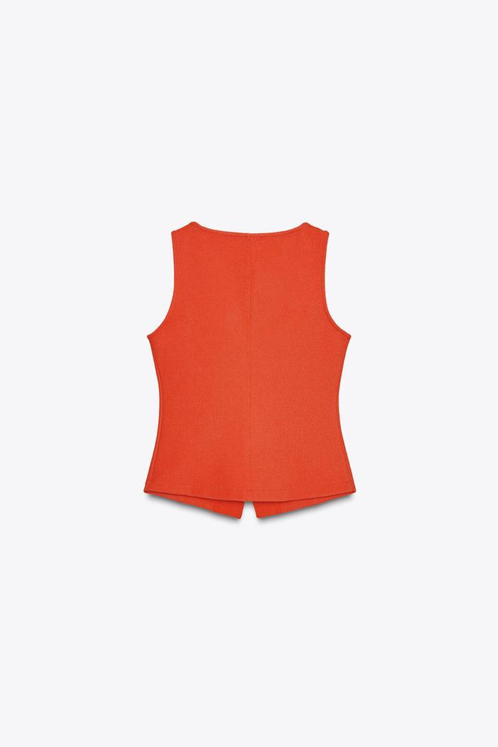 ZARA ТОП-ЖИЛЕТ С ПУГОВИЦАМИ, КРАСНЫЙ