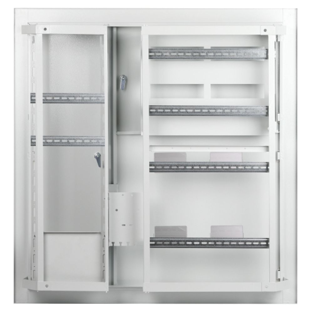 Корпус металлический встраиваемый ЭРА SIMPLE ЩЭ-4 (1000х960х140) 4-х квартирный IP31 УХЛ3 серый | Щиты этажные металлические