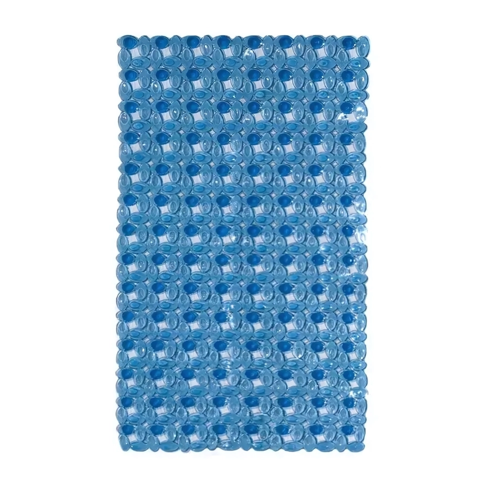 Коврик противоскользящий в ванную Мозайка 67см, синий ЦБ-00-661