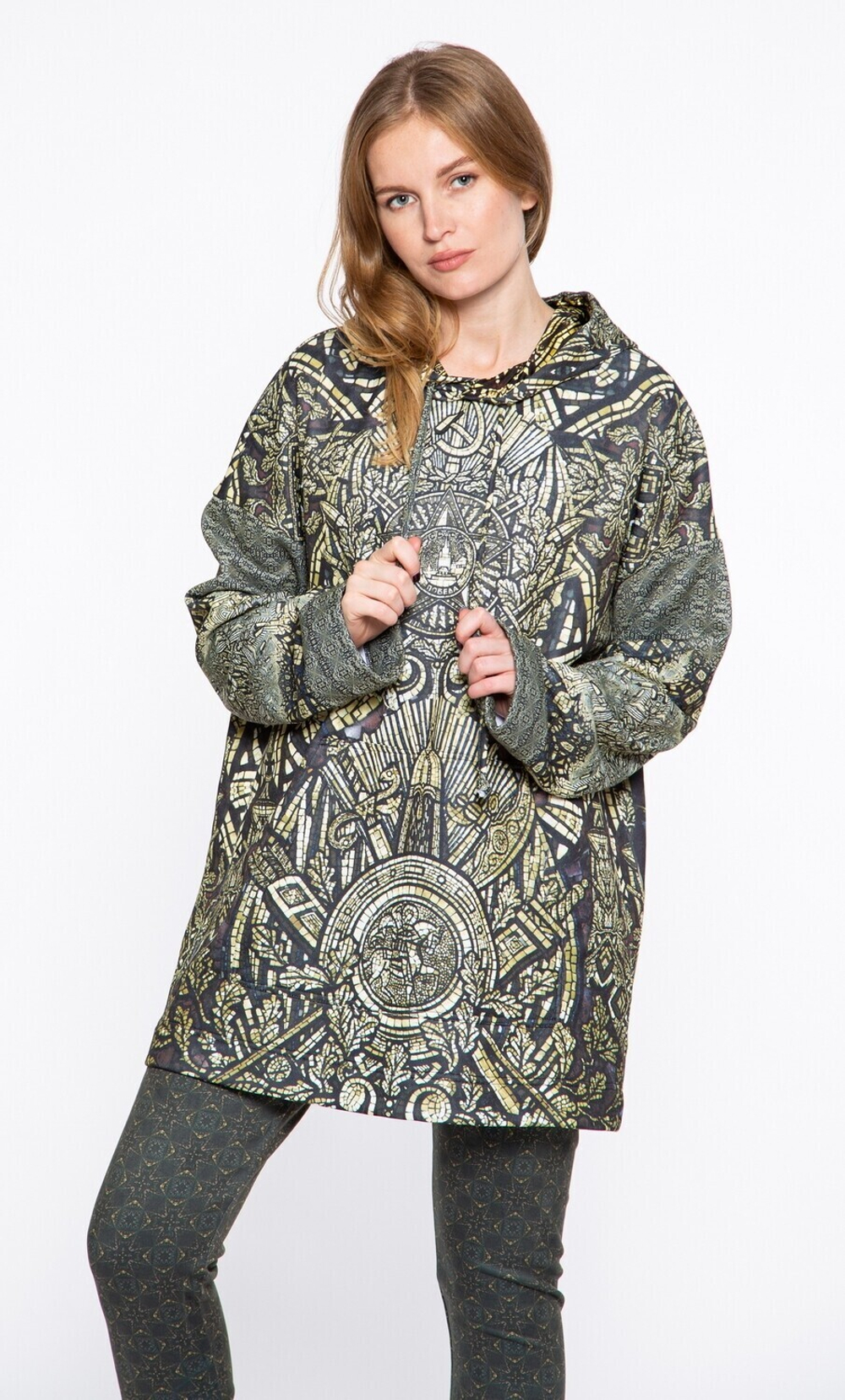 Худи "Три Империи", по мотивам мозаик на ст. метро «Комсомольская», созданным по эскизам Павла Корина