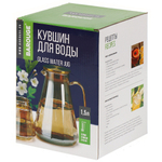 Кувшин стекло, 1.5 л, с крыш, BJ-705