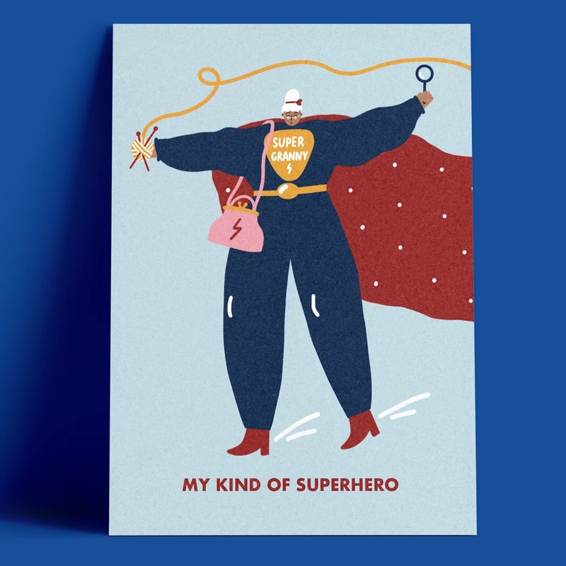 Открытка – Супер Бабуля