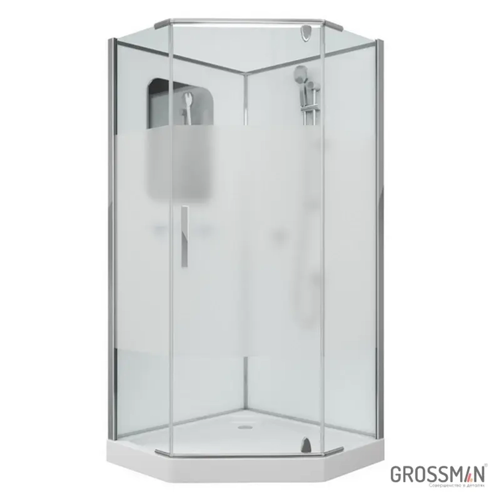 Душевая кабина Grossman Classic GR170D (100х100х205) дверь распашная,4 места