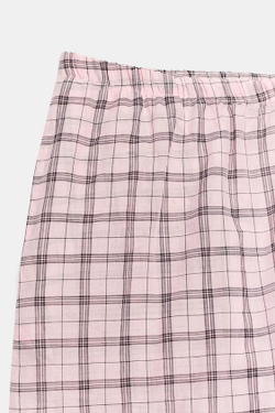 ZARA БРЮКИ-ШАРЫ В КЛЕТКУ — ZW COLLECTION, РОЗОВЫЙ