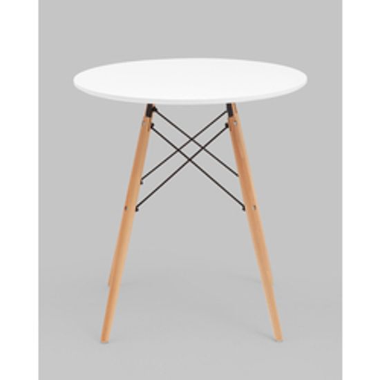 Стол круглый Eames DSW NEW D70 белый