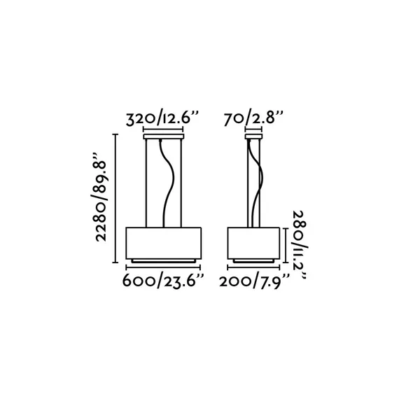 Подвесной светильник Vesper белый
