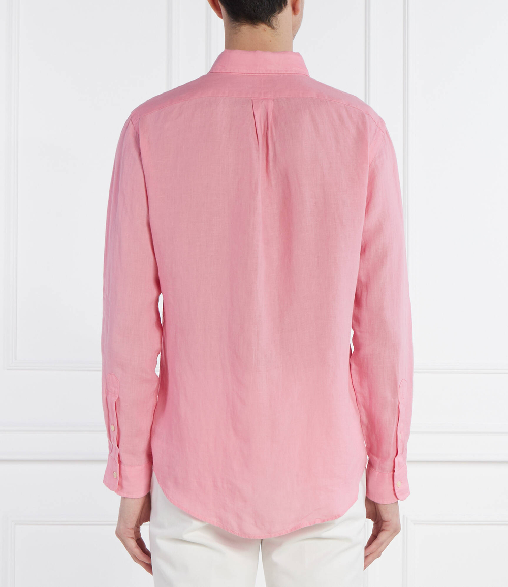 льняная рубашка POLO RALPH LAUREN - розовый(710794141)