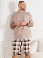 Шорты мужские Тор-2 Виотекс КЛЕТКА КОРИЧНЕВАЯ