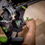 Торцовочная пила акк. Greenworks GD24MS216, 24V, б/щ, 4800 об/мин, 216x30мм,рез 65х310мм,c 1х5 АКБ Ач и быстрым ЗУ (1501707UG)