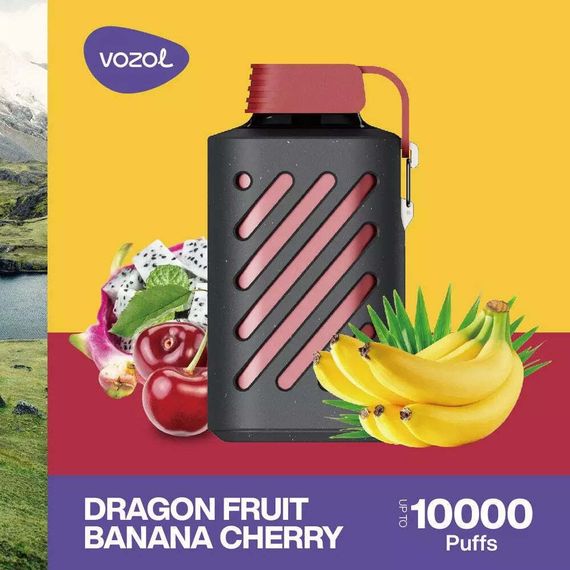 VOZOL GEAR 10000 - Dragon Fruit Banana Cherry (5% nic)