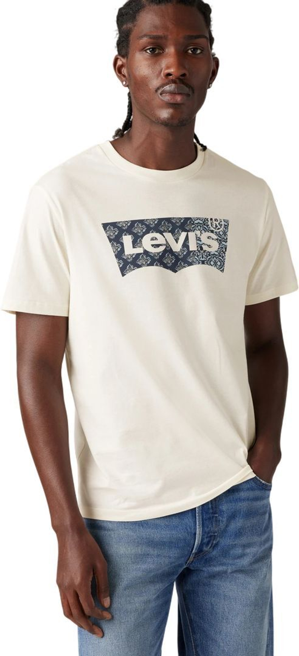 Футболка Levis GRAPHIC CREWNECK TEE коричневый