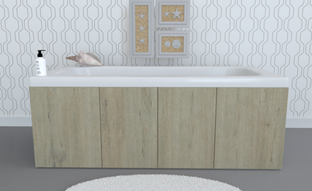 Экран под ванну комбинированный TR-9-447 тополь