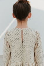 Платье бархатное в горох