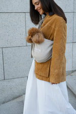 Сумка-слинг "Пони-Кенгурони" Льняная