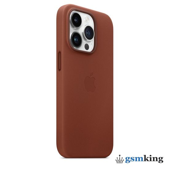 Apple Leather Case with MagSafe iPhone 14 Pro Umber (Коричневый) MPPK3ZM/A