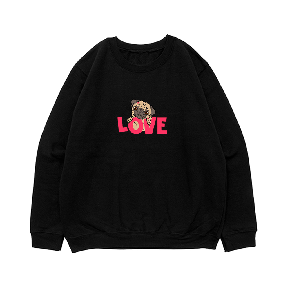 Свитшот "Мопс - Love"