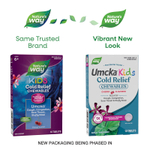 Nature's Way, Umcka® Kids, жевательные таблетки для облегчения симптомов простуды, не вызывает сонливости, для детей от 6 лет, с вишневым вкусом, 10 таблеток