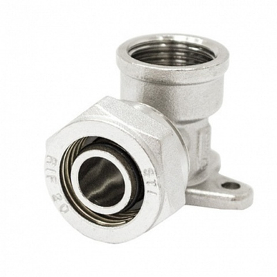 Уголок STI обжим с креплением (водорозетка) с ВР 20х¾"