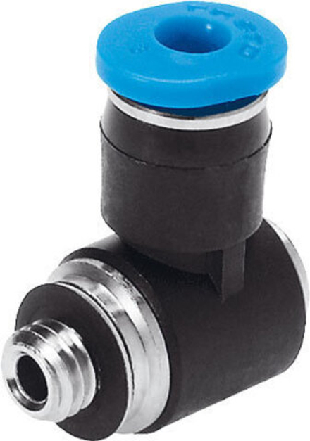 QSMLV-M5-4-I Угловой штуцер с цанговым зажимом и резьбой