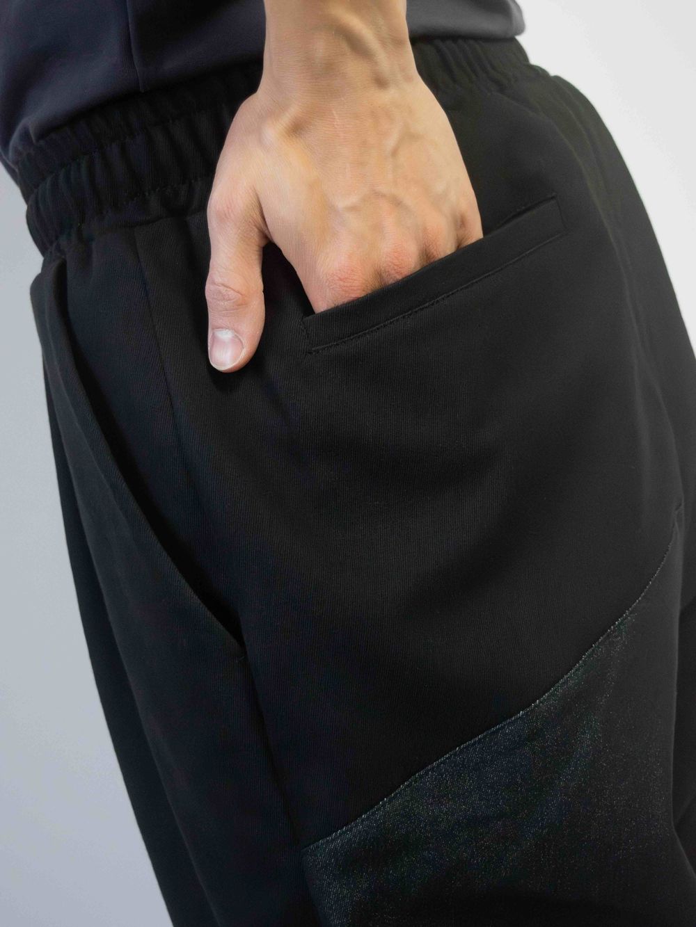 Брюки Sashina Patchwork черные