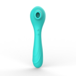 Стимулятор клитора + вибратор KEENIGH KN0545 - GR Silicone+ABS аккумулятор 55*62*212