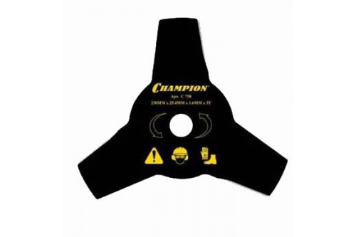Нож для мотокосы Champion 3-зубчатый (легкий) d230мм 25,4мм