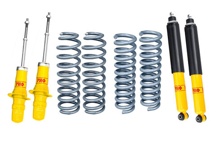 Комплект усиленной стандартной подвески для SsangYong Rexton 2 XVT до 2012 года (незав. задн. подвеска) +75 кг РИФ