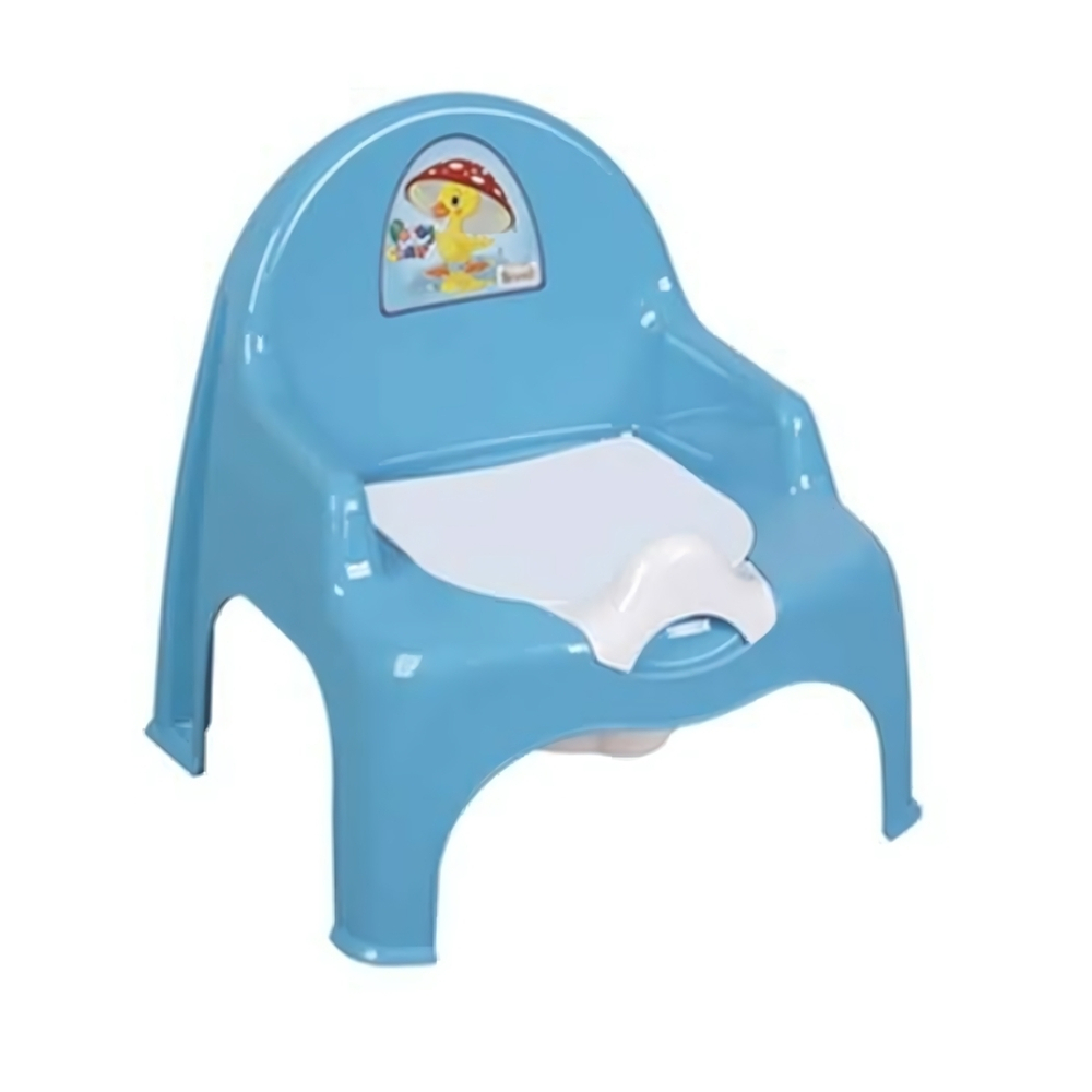 Детский кресло-горшок для детей голубой