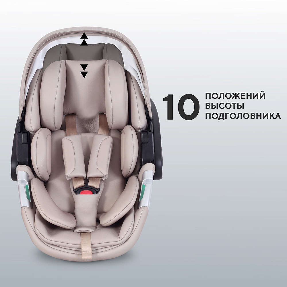 Детская коляска Rant Teo Soft 3 в 1 с автокреслом Aster Zero Beige Olive