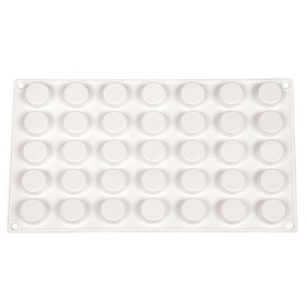 Форма силиконовая "Микро цилиндр" 35 ячеек 25*25*12 мм, P.L. Proff Cuisine