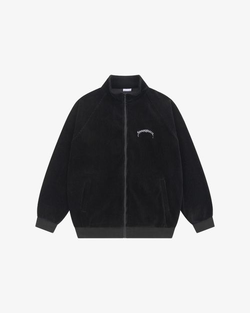 Толстовка Ymkashix Puff Zip велюровая черная