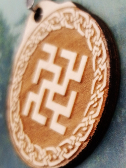 Кулон из дерева Цветок Папоротника