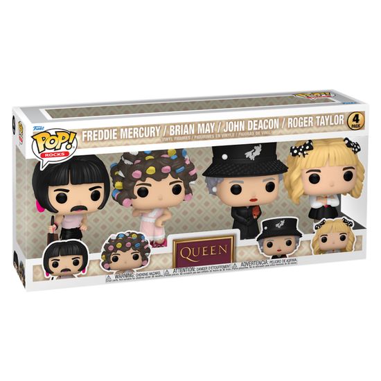 Фигурка Funko POP! Rocks Queen I Want to Break Free Freddie Mercury/Bryan May/John/Roger 4PK 78796 / Фигурка Фанко ПОП! по мотивам клипа группы "Queen"