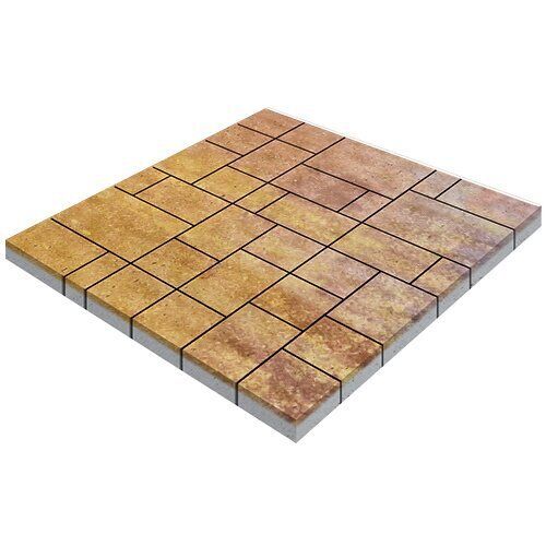 Тротуарная плитка Инсбрук Альпен, 60 мм, ColorMix Брайс, гладкая