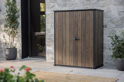 Уличный шкаф пластиковый Keter Deco Vertical 1400 л brown