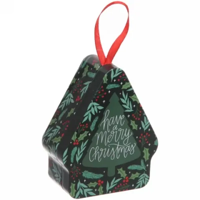 Банка жестяная «Домик» 10,5*8,5*4см ягоды