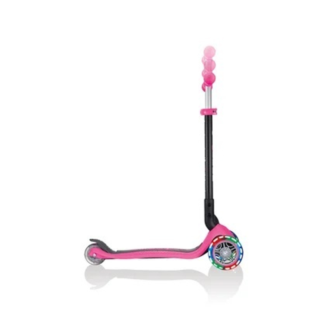 Самокат Globber Go Up Foldable Plus Lights розовый