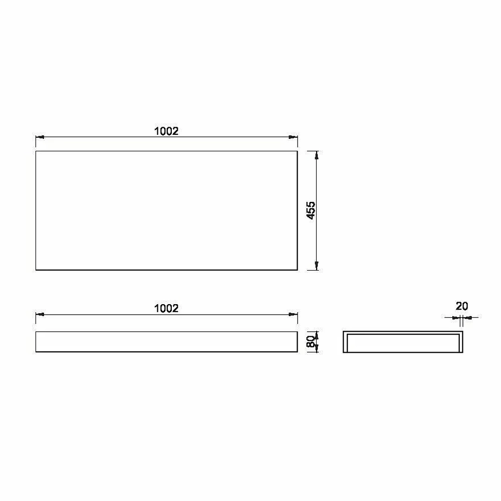 Столешница Armadi Art FLAT 869-100 100 белая матовая
