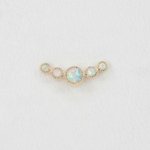 Moonheart cab grisant tops with synthetic opals