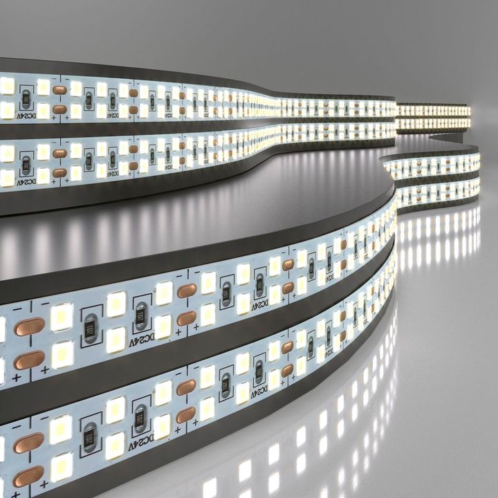 Светодиодная лента Elektrostandard 18W/m 240LED/m холодный белый 5M a061091