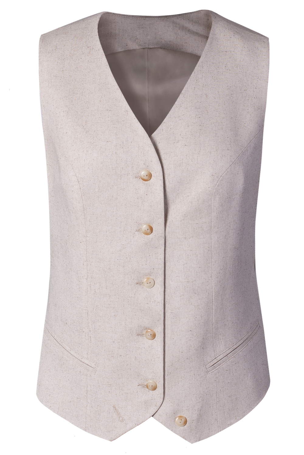 Жилет женский 4050АП, льняной #363Лен064050АП