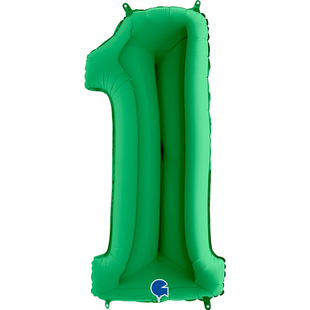 Цифра 1 Зеленый 40" Gr