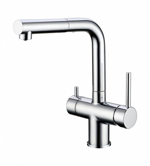 Смеситель для кухни под фильтр с выдвижным изливом GROCENBERG GB4097CR (Kerox Венгрия)